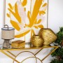 Set de 2 Jarrones Alexandra House Living Oro Cerámica 34 x 17 x 29 + 22 x 11,5 x 19 cm