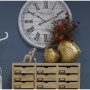 Set de 2 Jarrones Alexandra House Living Oro Cerámica 34 x 17 x 29 + 22 x 11,5 x 19 cm