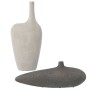 Set de 2 Jarrones Alexandra House Living Blanco Gris Cerámica 22 x 15 x 48 cm 47 x 11 x 18 cm