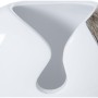 Set de 2 Jarrones Alexandra House Living Blanco Plateado Cerámica 23 x 12 x 38 + 34 x 13 x 28 cm