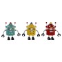 Tirelire DKD Home Decor Robot Jaune Rouge Résine (3 pcs)