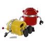 Tirelire DKD Home Decor Robot Jaune Rouge Résine (3 pcs)