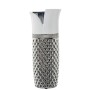 Vase Alexandra House Living Blanc Argenté Céramique 13 x 10 x 30 cm