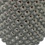 Jarrón Alexandra House Living Blanco Plateado Cerámica 12 x 32 cm