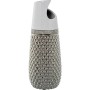 Jarrón Alexandra House Living Blanco Plateado Cerámica 12 x 32 cm