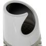 Jarrón Alexandra House Living Blanco Plateado Cerámica 12 x 32 cm