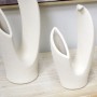 Ensemble de 2 Vases Alexandra House Living Beige Céramique 19 x 14 x 42 + 18 x 13 x 33 cm