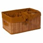 Lot de paniers Alexandra House Living Marron Tissu Bambou 4 Pièces