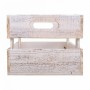 Boîtes de rangement Alexandra House Living CARGO Blanc Bois d'épicéa 24 x 19 x 38 cm 33 x 20 x 18 cm 28 x 15,5 x 17 cm 3 Piè