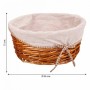 Lot de paniers Alexandra House Living Naturel osier Bois de saule 3 Pièces