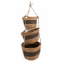 Lot de paniers Alexandra House Living Noir Fibre naturelle 26 x 19 x 26 cm 22 x 16,5 x 22 cm 18 x 14,5 x 18 cm A accrocher 3 Pi