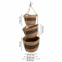 Lot de paniers Alexandra House Living Noir Fibre naturelle 26 x 19 x 26 cm 22 x 16,5 x 22 cm 18 x 14,5 x 18 cm A accrocher 3 Pi
