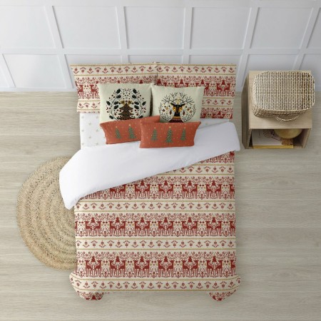 Housse de Couette Decolores Merry Christmas 21 Multicouleur 260 x 240 cm