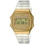 Montre Unisexe Casio VINTAGE COLLECTION - TRANSPARENT BAND - GOLD