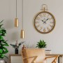 Reloj de Pared Versa Blanco Metal 40 x 6 x 54,5 cm