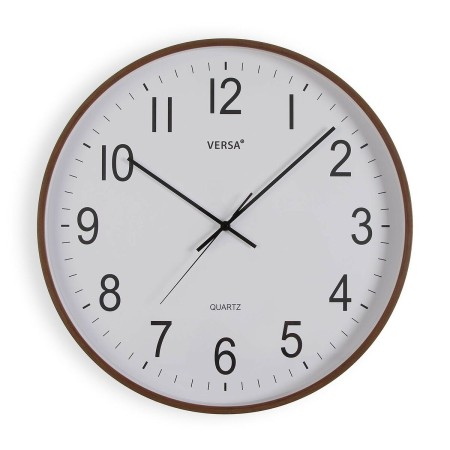 Reloj de Pared Versa Plástico Cuarzo Madera MDF 5,2 x 50 x 50 cm