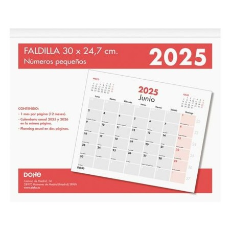 Calendario de Sobremesa DOHE Multicolor 30 x 24,7 cm 2025