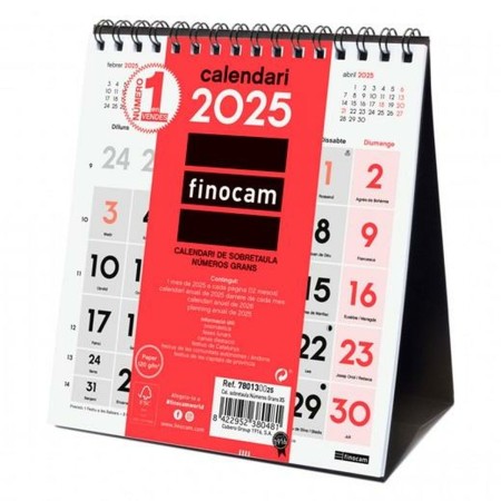 Calendario de Sobremesa Finocam Papel 14 x 15 cm 2025