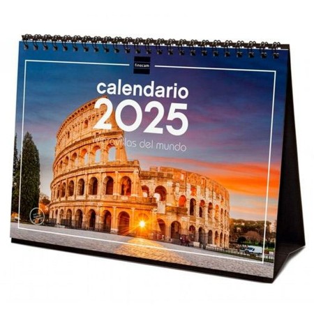 Calendario de Sobremesa Finocam MARAVILLAS DEL MUNDO Multicolor Papel 21 x 15 cm 2025