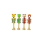 Jeu en bois DKD Home Decor (4 pcs) (5 x 5 x 20 cm)