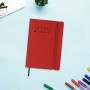 Agenda Finocam FLEXI Rojo 11,8 x 16,8 cm 2025 Lisa