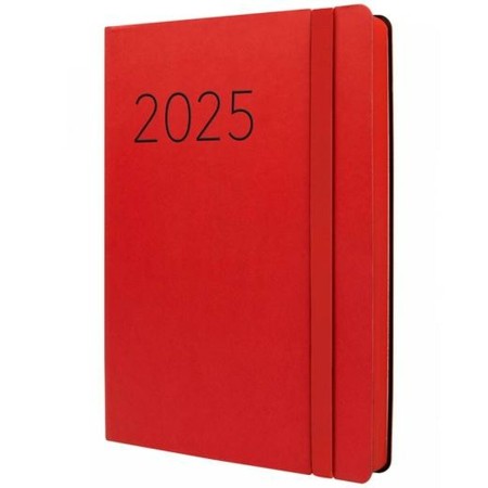 Agenda Finocam FLEXI Rojo A5 14,8 x 21 cm 2025 Lisa