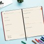 Agenda Finocam FLEXI Rojo A5 14,8 x 21 cm 2025 Lisa