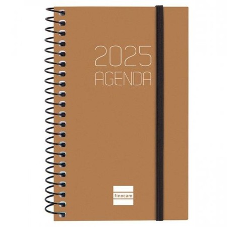 Agenda Finocam OPAQUE Marrón Mini 7,9 x 12,7 cm 2025