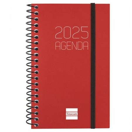 Agenda Finocam OPAQUE Burdeos Mini 7,9 x 12,7 cm 2025