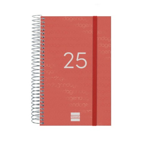 Agenda Finocam YEAR Rojo 11,7 x 18,1 cm 2025