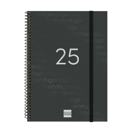 Agenda Finocam YEAR Negro A5 15,5 x 21,2 cm 2025