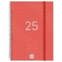 Agenda Finocam YEAR Rojo A5 15,5 x 21,2 cm 2025