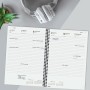 Agenda Finocam YEAR Negro 16,5 x 24,2 cm 2025