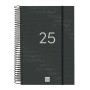 Agenda Finocam YEAR Negro 16,5 x 24,2 cm 2025