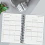 Agenda Finocam YEAR Negro 16,5 x 24,2 cm 2025