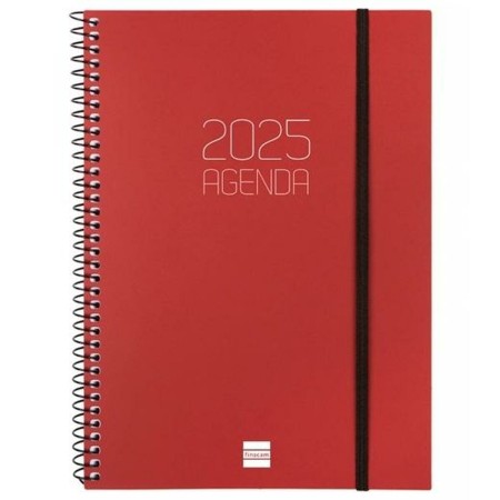 Agenda Finocam OPAQUE Burdeos A5 15,5 x 21,2 cm 2025