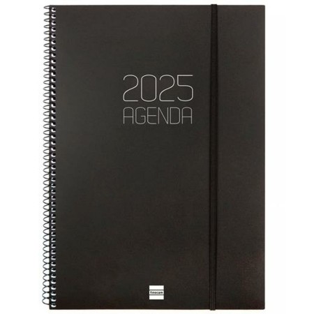 Agenda Finocam OPAQUE Negro A4 21 x 29,7 cm 2025
