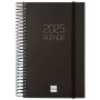 Agenda Finocam OPAQUE Negro 11,7 x 18,1 cm 2025