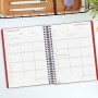 Agenda Finocam MY E10 Rojo A5 15,5 x 21,2 cm 2025