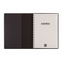 Agenda Finocam DUOBAND E10 Negro A5 15,5 x 21,2 cm 2025 Bloc de Notas