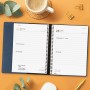 Agenda Finocam DUOBAND E10 Azul A5 15,5 x 21,2 cm 2025 Bloc de Notas