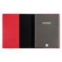 Agenda Finocam DUOBAND E10 Rojo A5 15,5 x 21,2 cm 2025 Bloc de Notas