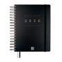 Agenda Finocam TEMPUS Negro Cuarto 15,5 x 21,7 cm 2025
