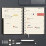 Agenda Finocam TEMPUS Negro Cuarto 15,5 x 21,7 cm 2025