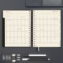 Agenda Finocam TEMPUS Negro Cuarto 15,5 x 21,7 cm 2025