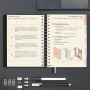 Agenda Finocam TEMPUS Negro Cuarto 15,5 x 21,7 cm 2025