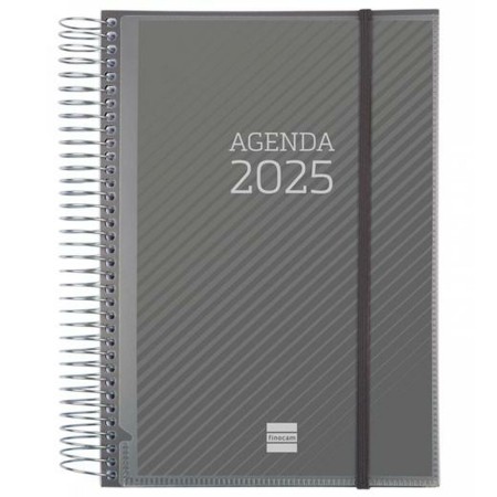 Agenda Finocam Gris A5 15,5 x 21,2 cm 2025