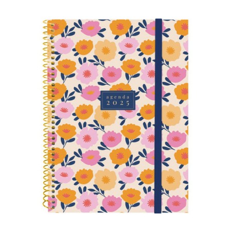 Agenda Finocam DESIGN COLLECTION A5 15,5 x 21,2 cm 2025 Floral