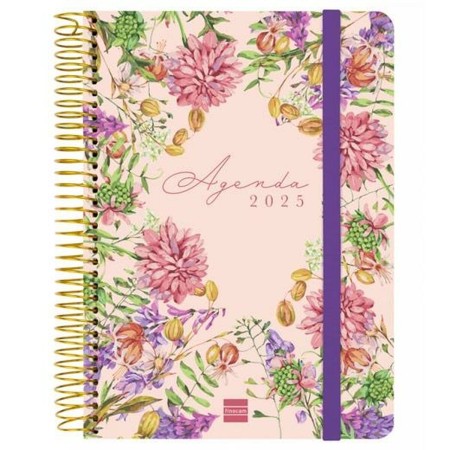 Agenda Finocam CLOE A5 15,5 x 21,2 cm 2025 Floral