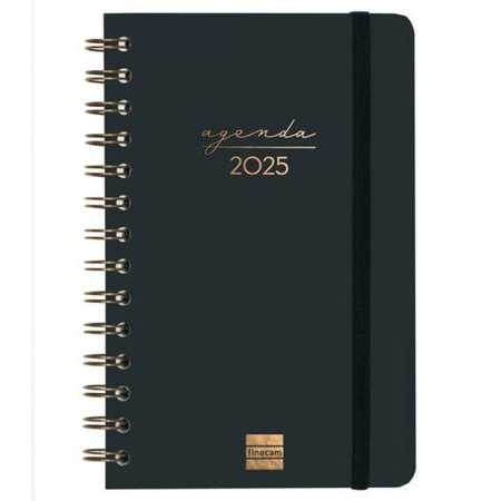 Agenda Finocam ALMA Negro 11,7 x 18,1 cm 2025